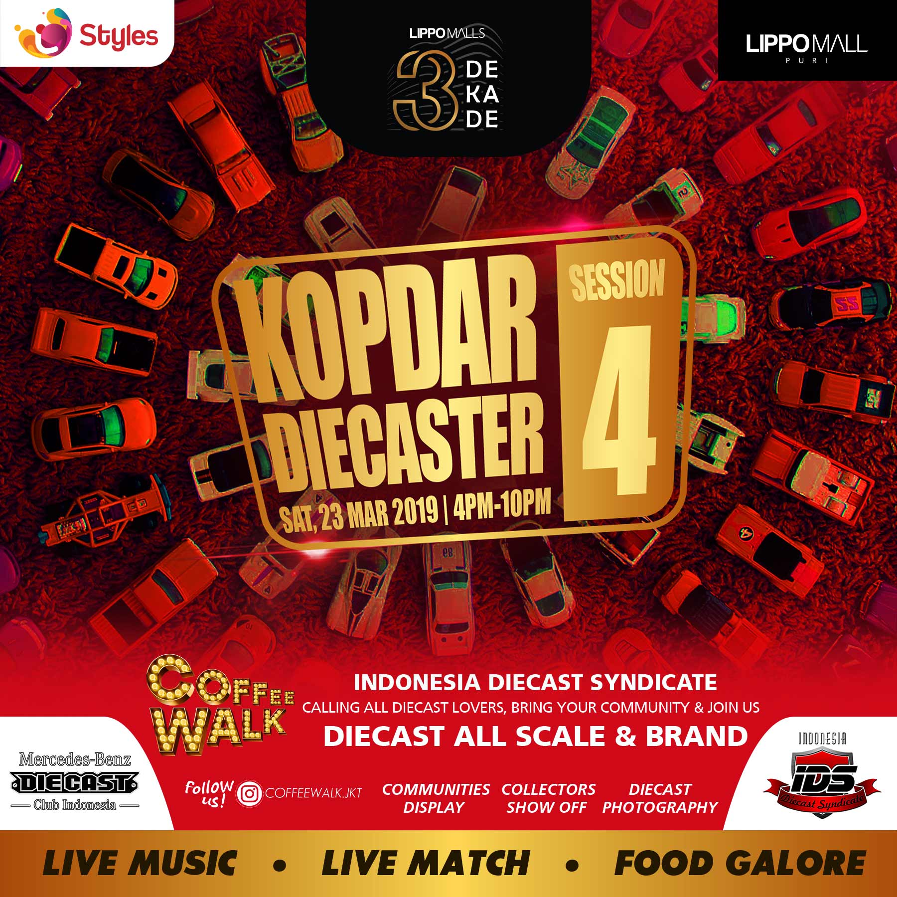 kopdar diecaster session 4 event in lippo mall puri st. moritz